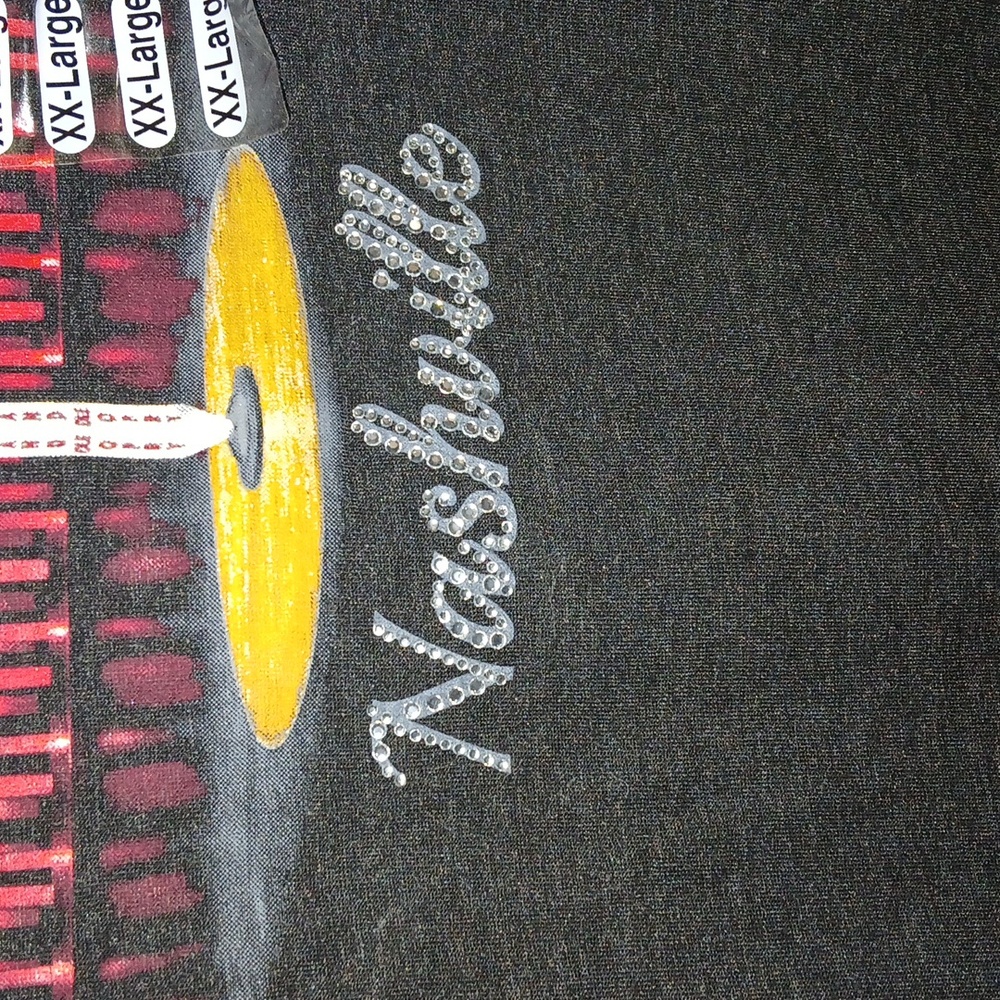 Crystal Embellished Stage Tee Plus Size - Picture 4 of 4